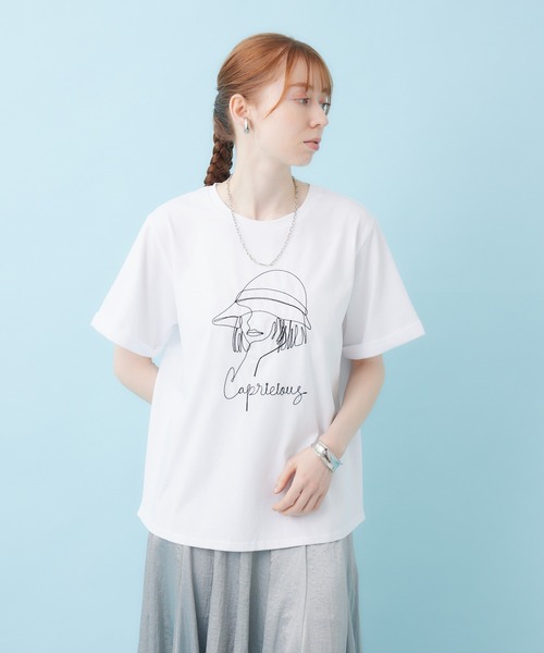 ROSIEE（ロージー）の「ROSIEE 女の子コード刺繍T（Tシャツ/カットソー・レディース・ホワイト/ブラック・FREE）」の17枚目の写真