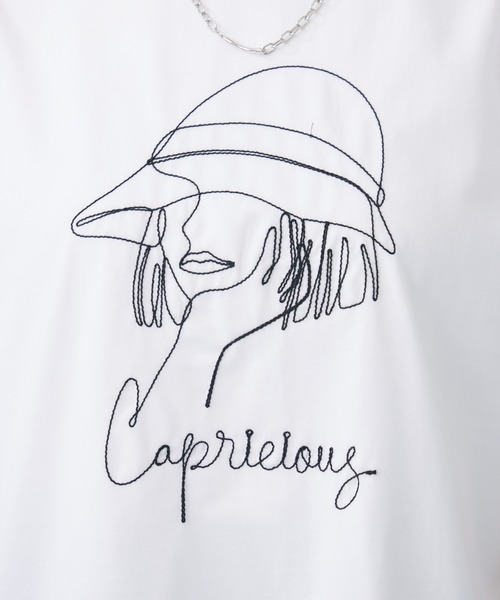 ROSIEE（ロージー）の「ROSIEE 女の子コード刺繍T（Tシャツ/カットソー・レディース・ホワイト/ブラック・FREE）」の21枚目の写真