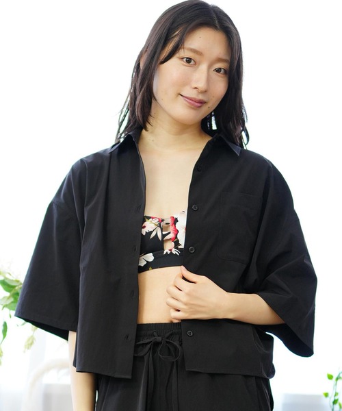 Ungrid（アングリッド）の「【ムラサキスポーツ限定】UNGRID/アングリッド 水陸両用/ユーティリティー 半袖シャツ/セットアップ対応  240401（シャツ/ブラウス・レディース・ブラック/ブルー・M）」の11枚目の写真