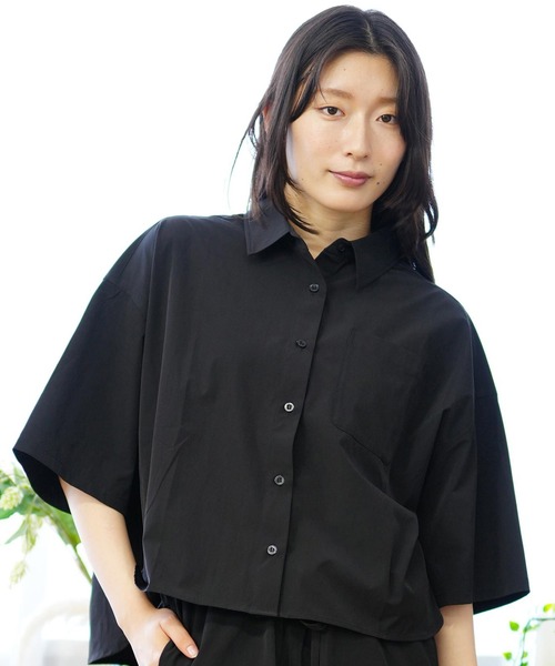 Ungrid（アングリッド）の「【ムラサキスポーツ限定】UNGRID/アングリッド 水陸両用/ユーティリティー 半袖シャツ/セットアップ対応  240401（シャツ/ブラウス・レディース・ブラック/ブルー・M）」の12枚目の写真