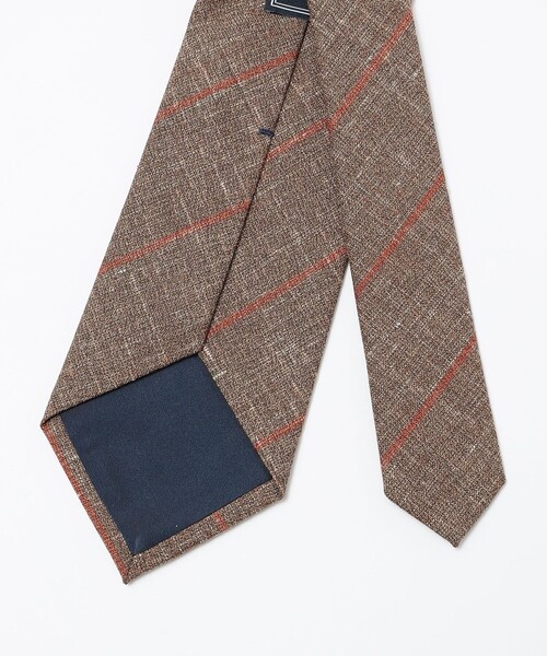 SHIPS（シップス）の「SHIPS: ファジーストライプ ネクタイ（ネクタイ・メンズ・キャメル/ライトブラウン・1）」の3枚目の写真