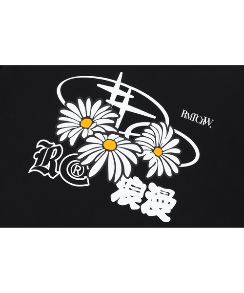 【セール】A'GEM/9 × .kom 『ROMANTIC CROWN/ロマンティック クラウン』 TRIPLE DAISY MIXED LOGO TEE SHIRT/デージーロゴTシャツ（Tシャツ/カットソー）｜ROMANTIC CROWN（ロマンティッククラウン）