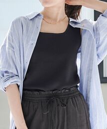 le.coeur blanc | スクエアニットタンク(タンクトップ)