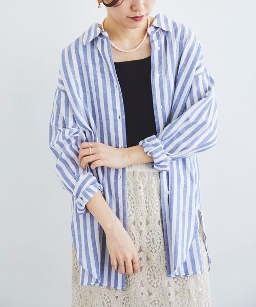 le.coeur blanc(ルクールブラン)の「スクエアニットタンク(タンクトップ・レディース・ブラック/ホワイト/ベージュ・38)」の14枚目の写真