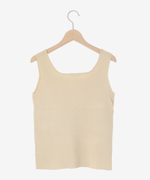 le.coeur blanc(ルクールブラン)の「スクエアニットタンク(タンクトップ・レディース・ブラック/ホワイト/ベージュ・38)」の21枚目の写真