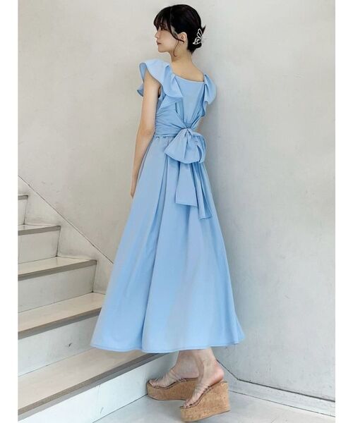 MERCURYDUO（マーキュリーデュオ）の「タイプライターバックリボンワンピース（ワンピース・レディース・ミント/ピンク/ブラック/ライトブルー・MEDIUM/SMALL）」の21枚目の写真