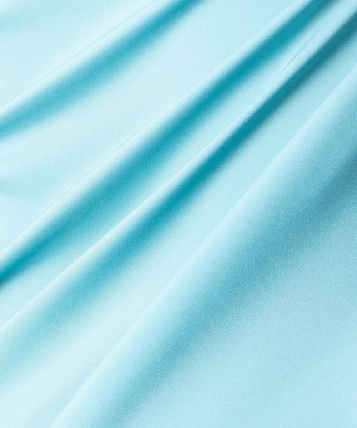 日本製 接触冷感 リサイクル ポリエステル ホリゾンタル カラー 七分袖 シャツ(GW)