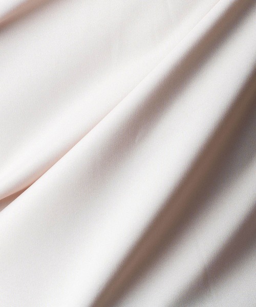 日本製 接触冷感 リサイクル ポリエステル ホリゾンタル カラー 七分袖 シャツ(GW)