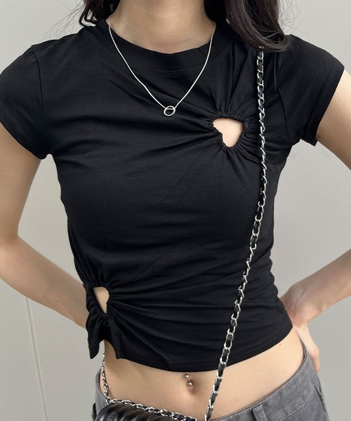 AMBUSH ハートカットアウトtee ブラック - メルカリ