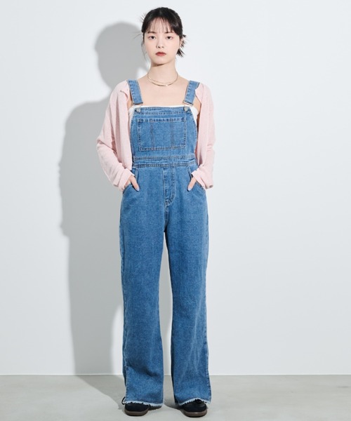 Paravion paravion(パラビオン)の「バックリボンデニムサロペット(サロペット/オーバーオール)」 - WEAR