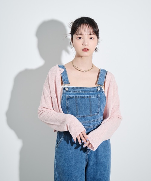 paravion（パラビオン）の「バックリボンデニムサロペット（サロペット