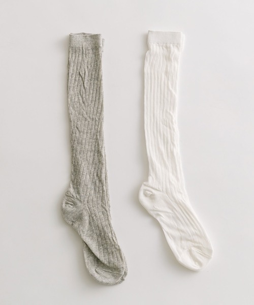 OLIVE des OLIVE（オリーブデオリーブ）の「セミシアルーズソックス　1041110150（ソックス/靴下・レディース・ホワイト/ライトグレー・FREE）」の5枚目の写真