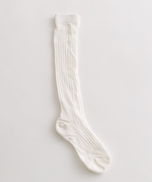 OLIVE des OLIVE（オリーブデオリーブ）の「セミシアルーズソックス　1041110150（ソックス/靴下・レディース・ホワイト/ライトグレー・FREE）」の4枚目の写真