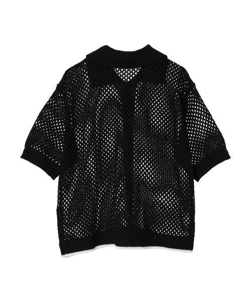 CRAFT STANDARD BOUTIQUE（クラフトスタンダードブティック）の「配色メッシュニットカーディガン（カーディガン/ボレロ・レディース・アイボリー/ブラック/グレイッシュブルー・FREE）」の21枚目の写真