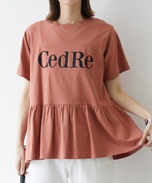 nissen | ペプラムロゴプリントTシャツ(Tシャツ/カットソー)