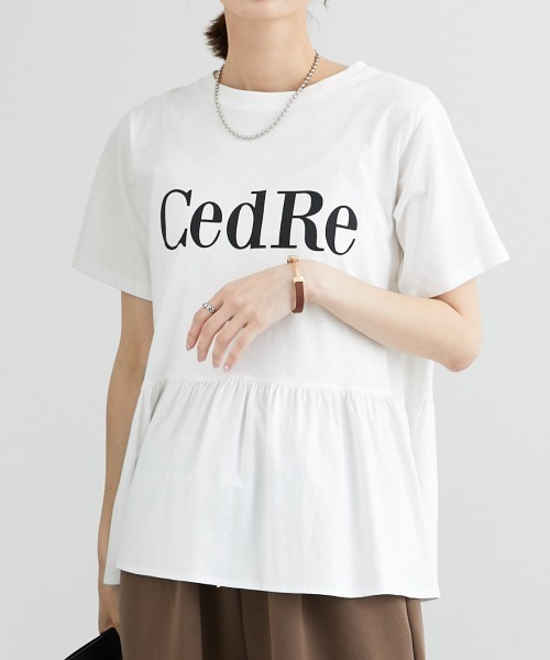 nissen（ニッセン）の「ペプラムロゴプリントTシャツ（Tシャツ/カットソー・レディース・オレンジ/オフホワイト/ブラック/ベージュ・L/M/S/LL）」の22枚目の写真