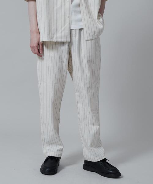 LUCY(ルーシー)の「LUCY/リネンレーヨンイージーパンツ(スラックス・メンズ・オフホワイト/ダークグレー・LARGE/MEDIUM)」の11枚目の写真