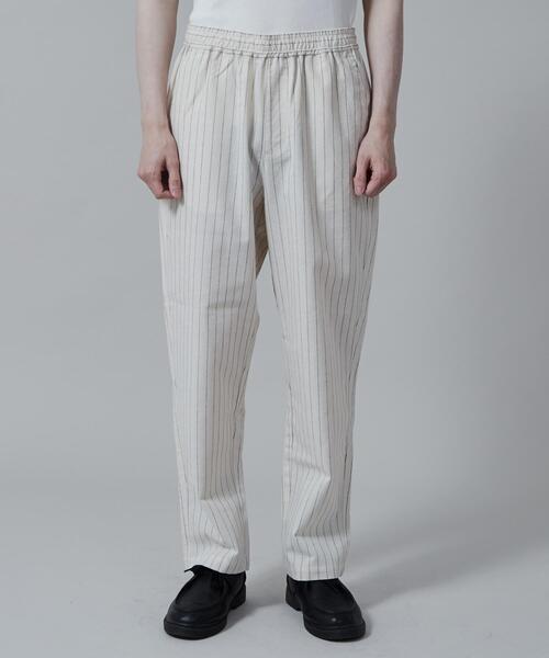 LUCY(ルーシー)の「LUCY/リネンレーヨンイージーパンツ(スラックス・メンズ・オフホワイト/ダークグレー・LARGE/MEDIUM)」の13枚目の写真