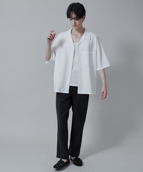 LUCY(ルーシー)の「LUCY/リネンレーヨンイージーパンツ(スラックス・メンズ・オフホワイト/ダークグレー・LARGE/MEDIUM)」の16枚目の写真