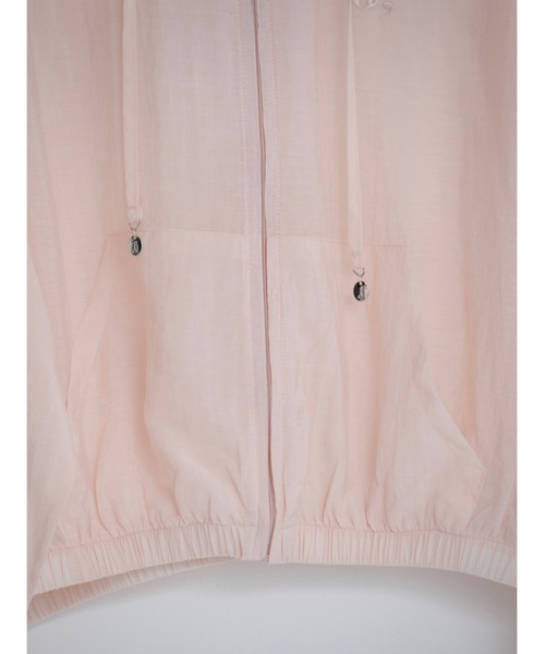 JUMELLE（ジュメロ）の「sheer blouson（シャツ/ブラウス・レディース・ピンク/アイボリー・FREE）」の9枚目の写真