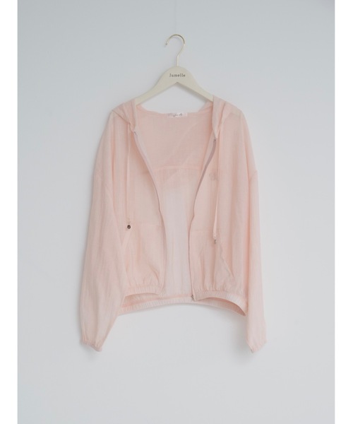 JUMELLE（ジュメロ）の「sheer blouson（シャツ/ブラウス・レディース・ピンク/アイボリー・FREE）」の10枚目の写真