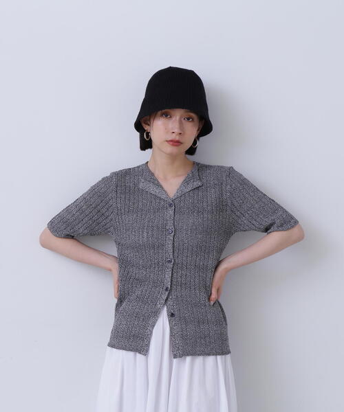 N.(N. Natural Beauty Basic)(エヌエヌナチュラルビューティーベーシック)の「◆カイキン柄編みニット(ニット/セーター・レディース・ベージュ/オレンジ/ブラック・MEDIUM)」の8枚目の写真