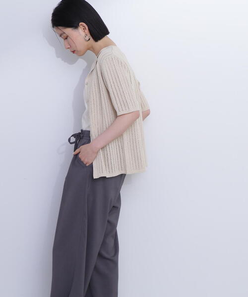 N.(N. Natural Beauty Basic)(エヌエヌナチュラルビューティーベーシック)の「◆カイキン柄編みニット(ニット/セーター・レディース・ベージュ/オレンジ/ブラック・MEDIUM)」の11枚目の写真