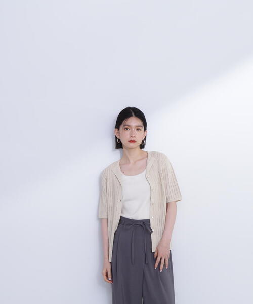 N.(N. Natural Beauty Basic)(エヌエヌナチュラルビューティーベーシック)の「◆カイキン柄編みニット(ニット/セーター・レディース・ベージュ/オレンジ/ブラック・MEDIUM)」の13枚目の写真