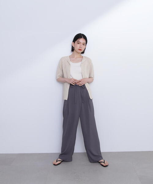 N.(N. Natural Beauty Basic)(エヌエヌナチュラルビューティーベーシック)の「◆カイキン柄編みニット(ニット/セーター・レディース・ベージュ/オレンジ/ブラック・MEDIUM)」の14枚目の写真