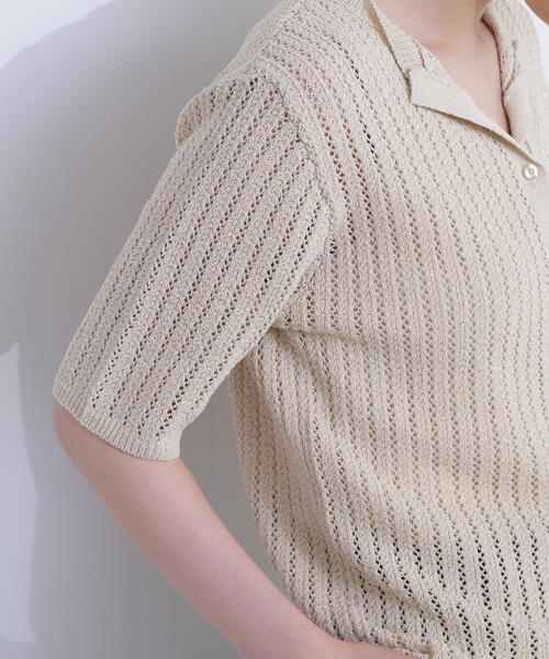 N.(N. Natural Beauty Basic)(エヌエヌナチュラルビューティーベーシック)の「◆カイキン柄編みニット(ニット/セーター・レディース・ベージュ/オレンジ/ブラック・MEDIUM)」の22枚目の写真