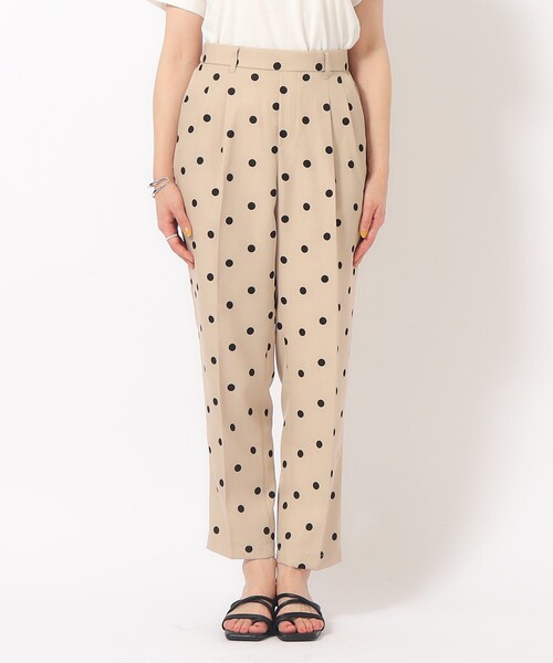 DRESKIP(ドレスキップ)の「◆【洗える/UV】コーデのアクセントに!麻調ドットプリントテーパードパンツ(その他パンツ・レディース・チャコール/ベージュ系5/オリーブ系9・03/02/04)」の16枚目の写真