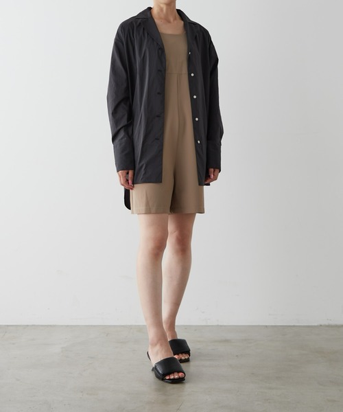 earthy（アーシー）の「【UVカット・吸水速乾】ショートオールインワン（サロペット/オーバーオール・レディース・ブラック/キャメル/モカ・FREE）」の10枚目の写真