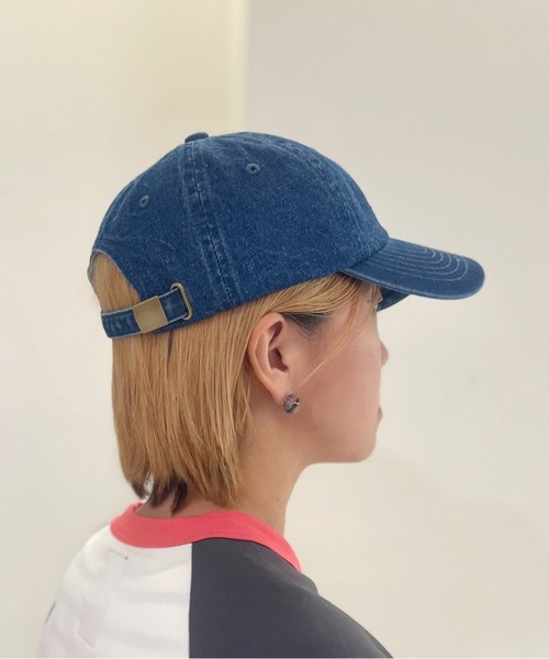 GREEN BOWL（グリーンボウル）の「グリーンボウル 【GREEN BOWL】 】Denim Wash Low Cap（キャップ・レディース・インディゴブルー・FREE）」の4枚目の写真