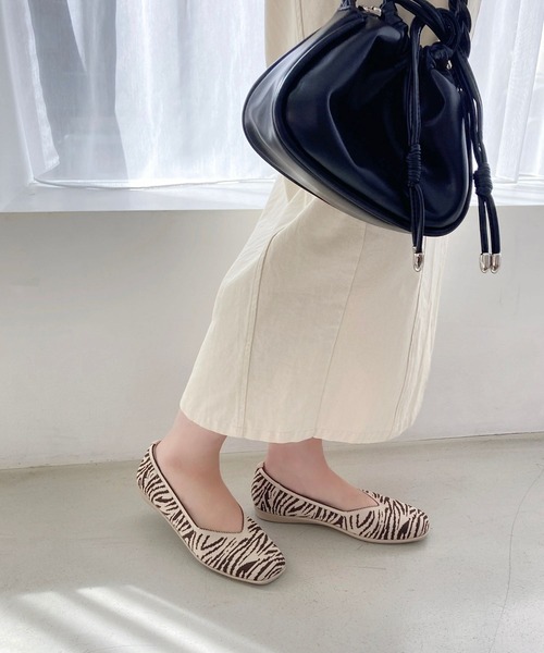 ORiental TRaffic（オリエンタルトラフィック）の「軽量 跳べるパンプス ニット パンプス /R-3215（パンプス・レディース・ベージュ系その他/ブラウン/ピンク/ベージュ/ブラック/グリーン・33/34/35/36/37/38/39/40/41/42/43）」の4枚目の写真