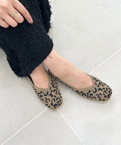 ORiental TRaffic（オリエンタルトラフィック）の「軽量 跳べるパンプス ニット パンプス /R-3215（パンプス・レディース・ベージュ系その他/ブラウン/ピンク/ベージュ/ブラック/グリーン・33/34/35/36/37/38/39/40/41/42/43）」の2枚目の写真