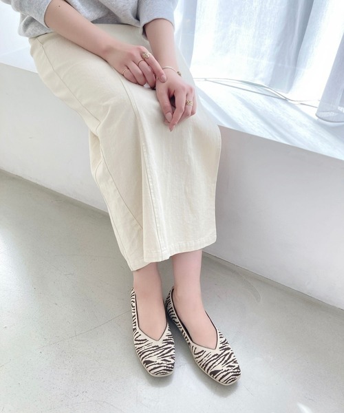 ORiental TRaffic（オリエンタルトラフィック）の「軽量 跳べるパンプス ニット パンプス /R-3215（パンプス・レディース・ベージュ系その他/ブラウン/ピンク/ベージュ/ブラック/グリーン・33/34/35/36/37/38/39/40/41/42/43）」の9枚目の写真