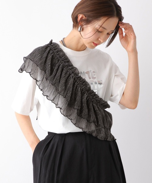 LEPSIM（レプシィム）の「マルチ襟レイヤード　126773（付け襟・レディース・ブラック/ライトグレー・FREE）」の2枚目の写真