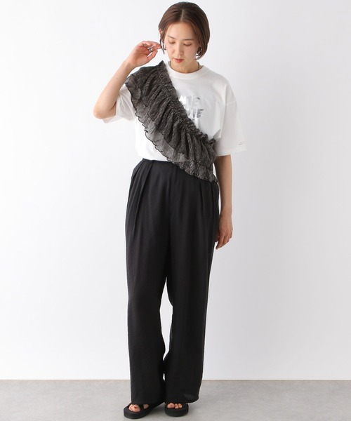 LEPSIM（レプシィム）の「マルチ襟レイヤード　126773（付け襟・レディース・ブラック/ライトグレー・FREE）」の5枚目の写真