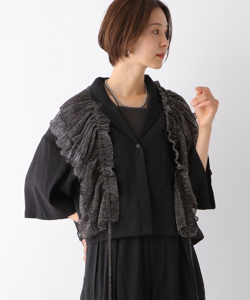 LEPSIM（レプシィム）の「マルチ襟レイヤード　126773（付け襟・レディース・ブラック/ライトグレー・FREE）」の7枚目の写真