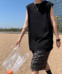 B'day（ビーデイ）の「【 B'day / ビーデー 】ルーズシルエットノースリーブ（Tシャツ/カットソー）」