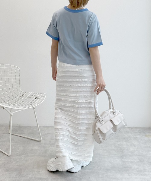 ダブルクローゼット ロングスカート w closet（ダブルクローゼット）の「フリフリロングスカート