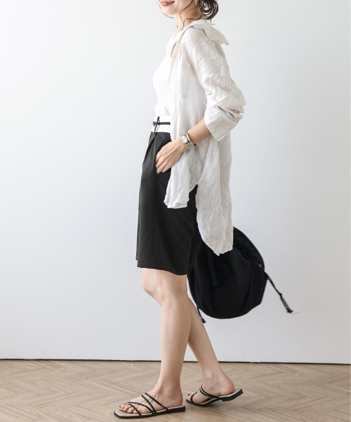 La-gemme（ラジェム）の「マーベルトデザインショートパンツ（その他パンツ・レディース・ブラック/グレイッシュベージュ/ベージュ/ライトイエロー・M/L）」の17枚目の写真