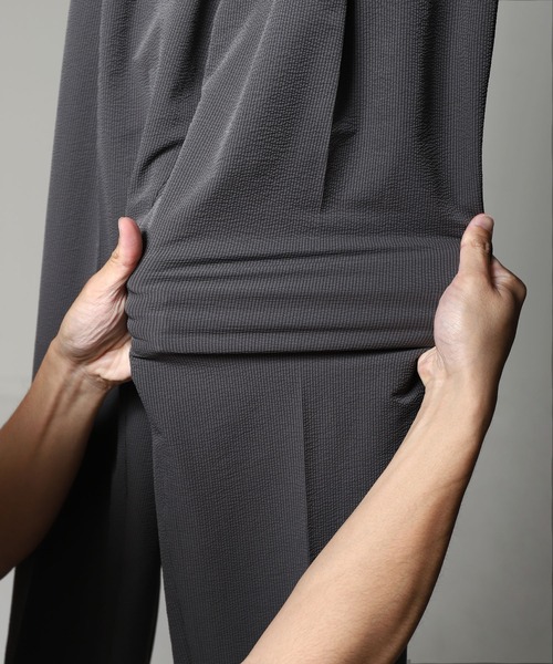 NILWAY(ニルウェイ)の「2WAY ストレッチ ポリサッカー ワイドパンツ 【セットアップ可能】(その他パンツ・メンズ・グレー/カーキ/ブラウン/ネイビー・X-LARGE/LARGE/MEDIUM)」の16枚目の写真
