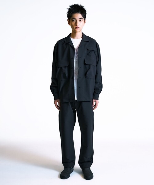 City Ambient Products(シティアンビエントプロダクツ)の「City Ambient Products: SHELTECH Warm(R) テーパード パンツ(その他パンツ・メンズ・チャコールグレー/ブラック・SMALL/LARGE/MEDIUM)」の4枚目の写真