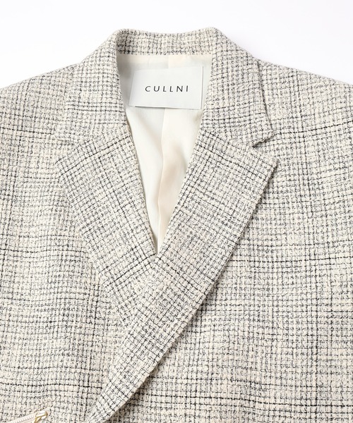 CULLNI（クルニ）の「24-AW-028B / Butcher Tweed Zip Pocket