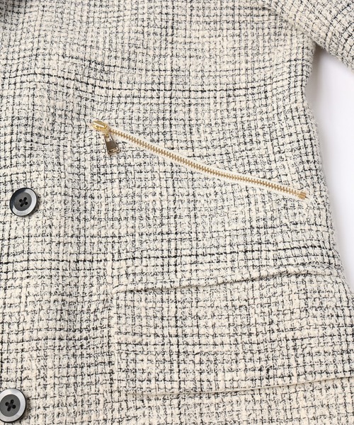 CULLNI（クルニ）の「24-AW-028B / Butcher Tweed Zip Pocket Tailored