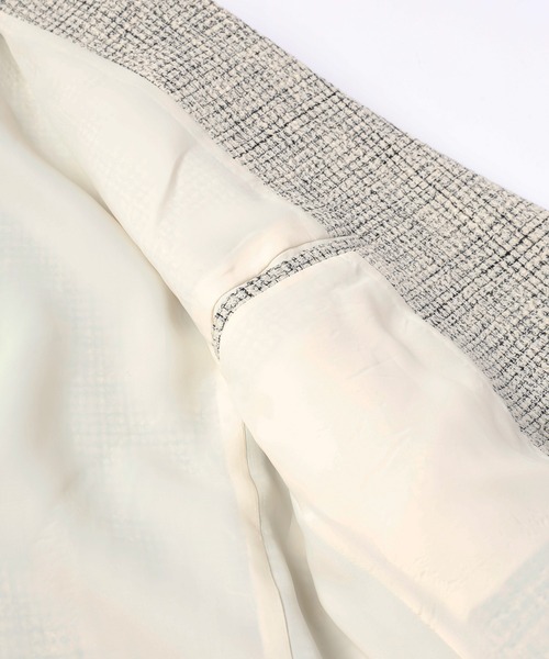 CULLNI（クルニ）の「24-AW-028B / Butcher Tweed Zip Pocket Tailored Jacket（テーラードジャケット・メンズ・ホワイト/ネイビー/ブラック・1/2/0）」の13枚目の写真