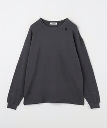 サーマル ディストレスド クルーネック