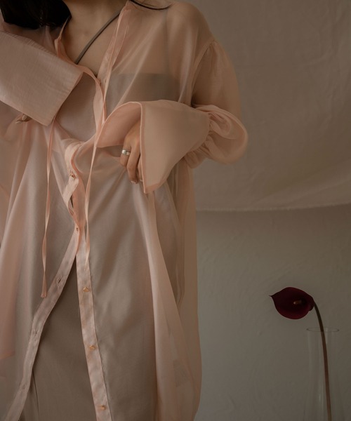 セール】long sheer shirt / ロングシアーシャツ（シャツ