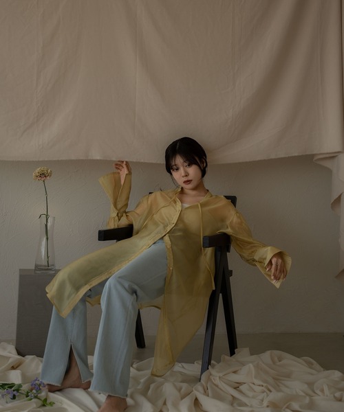 セール】long sheer shirt / ロングシアーシャツ（シャツ